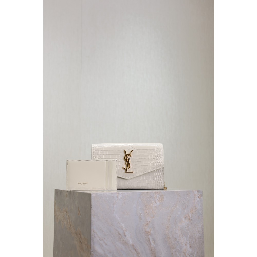 Ysl uptown chain wallet leather 19 x 12 x 3 CM Bags