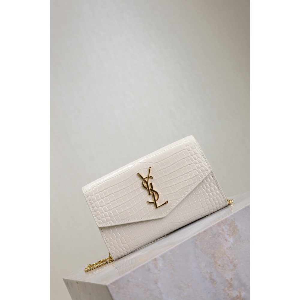 Ysl uptown chain wallet leather 19 x 12 x 3 CM Bags