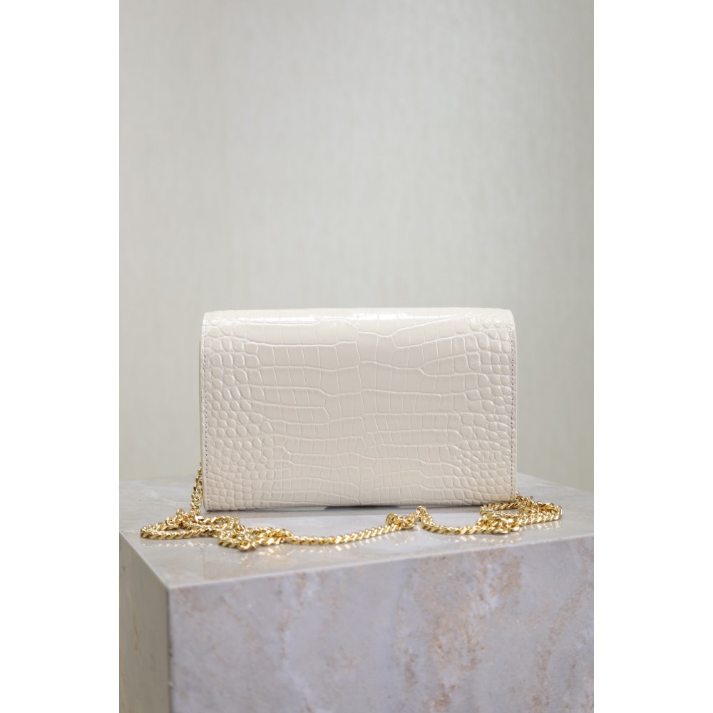 Ysl uptown chain wallet leather 19 x 12 x 3 CM Bags