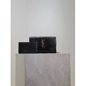 Ysl uptown chain wallet leather 19 x 12 x 3 CM Bags