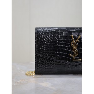 Ysl uptown chain wallet leather 19 x 12 x 3 CM Bags
