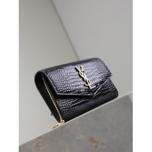 Ysl uptown chain wallet leather 19 x 12 x 3 CM Bags