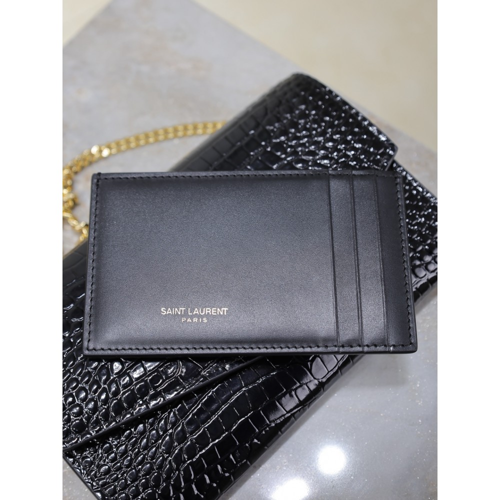 Ysl uptown chain wallet leather 19 x 12 x 3 CM Bags