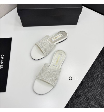 Chanel raffia slides 35-42