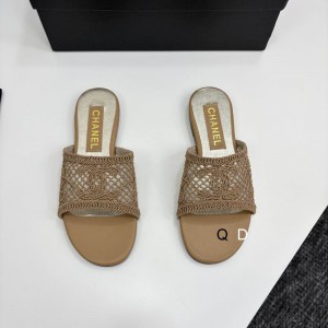 Chanel raffia slides 35-42 Shoes