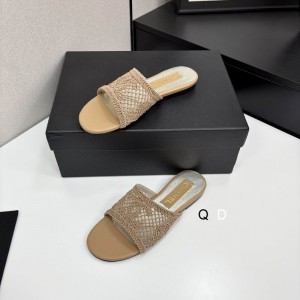 Chanel raffia slides 35-42 Shoes