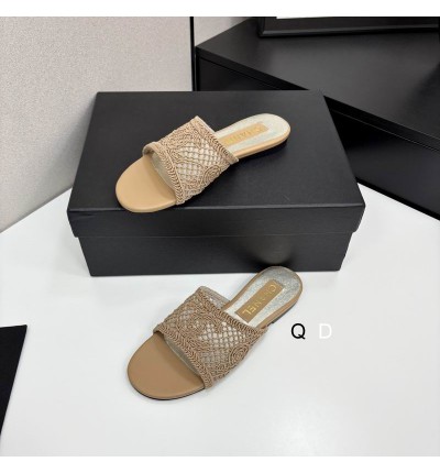Chanel raffia slides 35-42