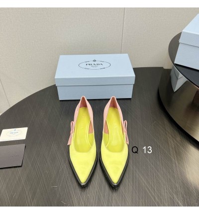 Prada leather slingback pumps 4cm 36-41