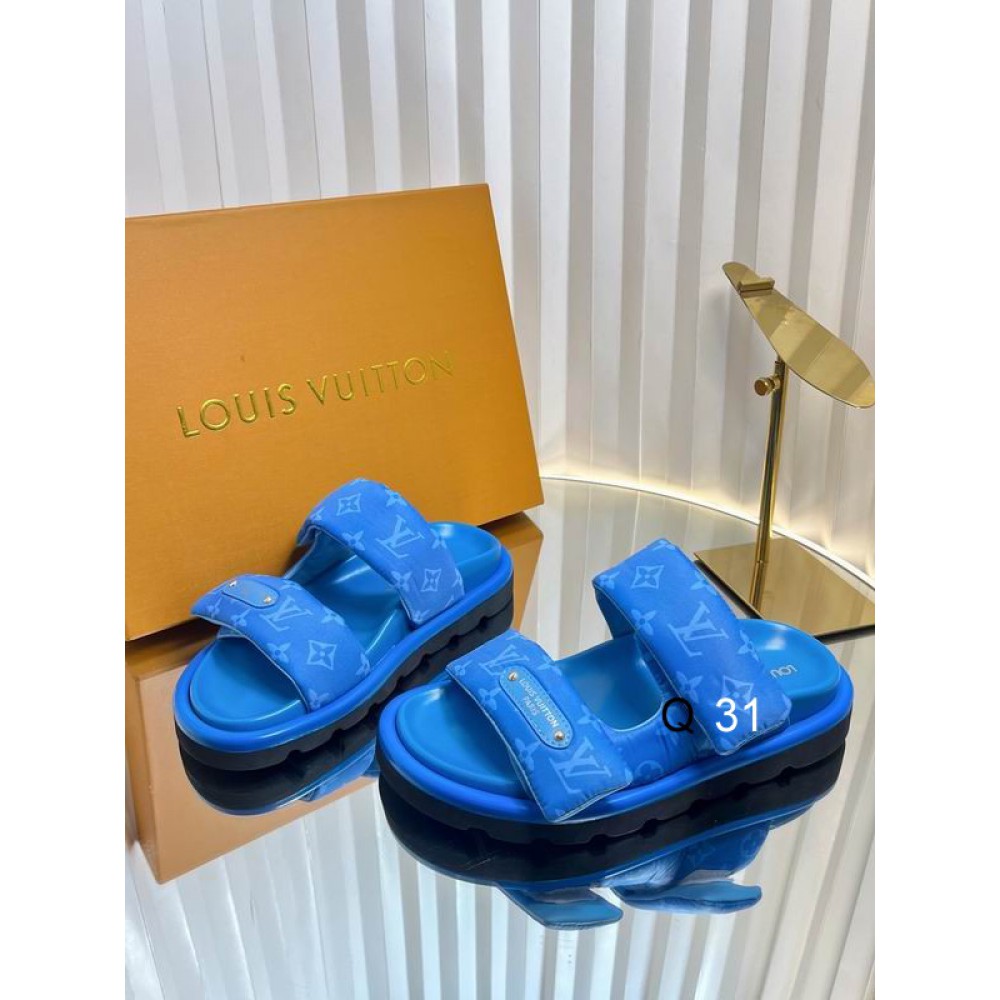 Lv sandals pool pillow 2025 35-42 Shoes