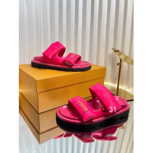 Lv sandals pool pillow 2025 35-42 Shoes