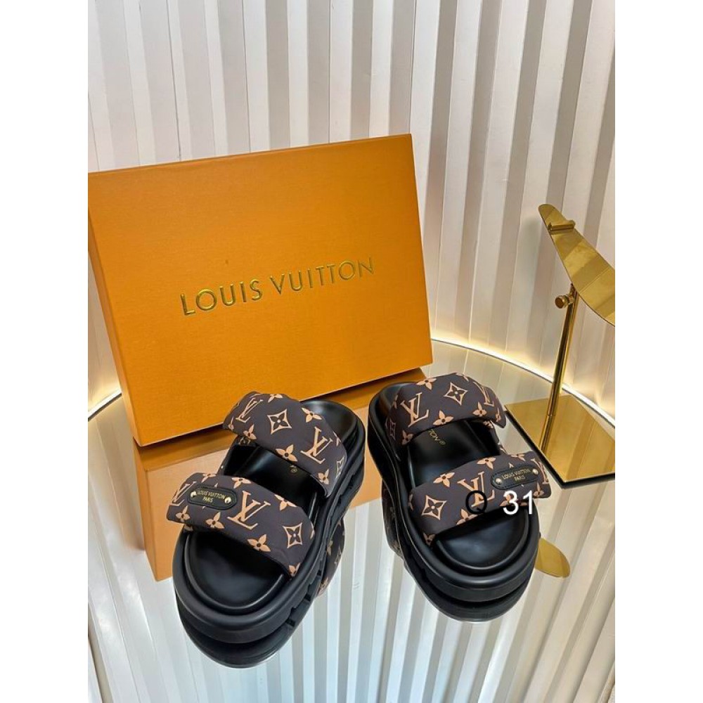 Lv sandals pool pillow 2025 35-42 Shoes