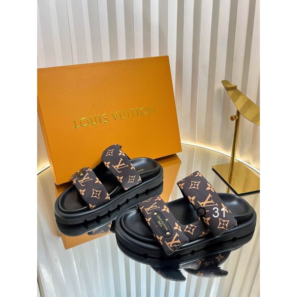 Lv sandals pool pillow 2025 35-42 Shoes