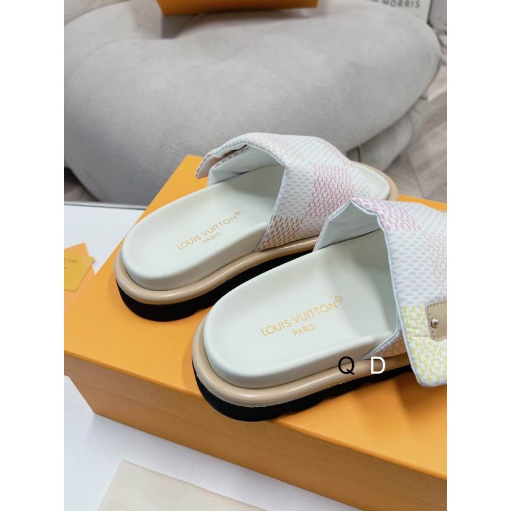 Lv slippers pool pillow 2025 35-42 Shoes