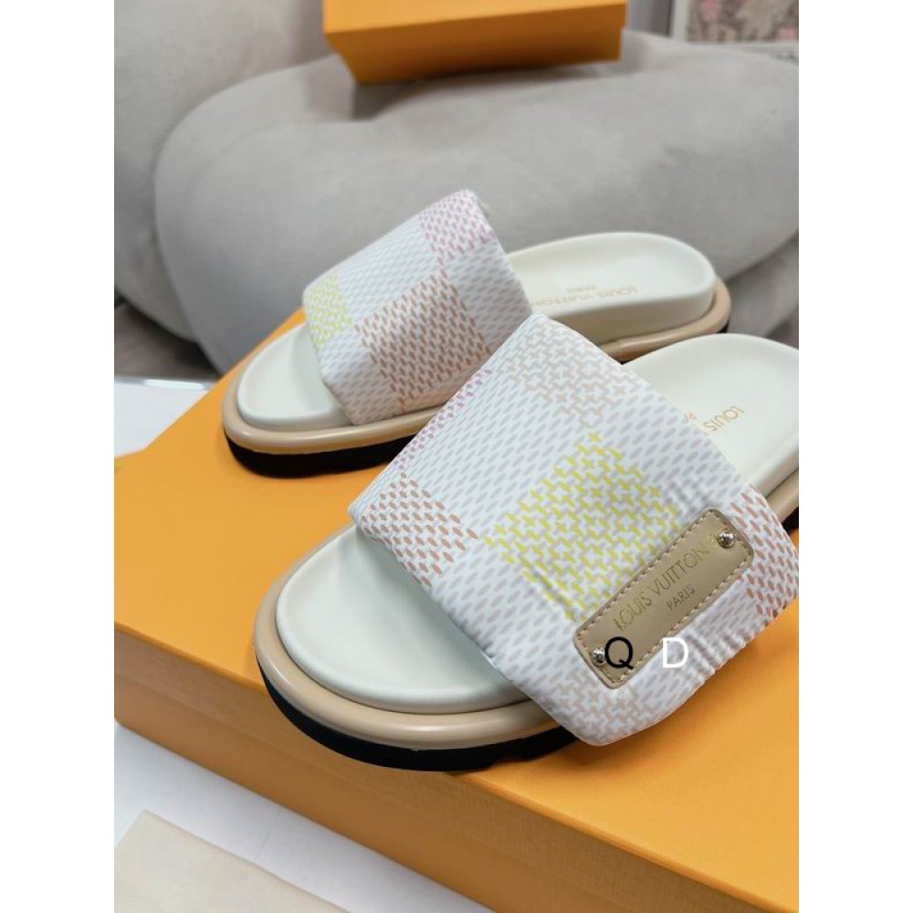 Lv slippers pool pillow 2025 35-42 Shoes