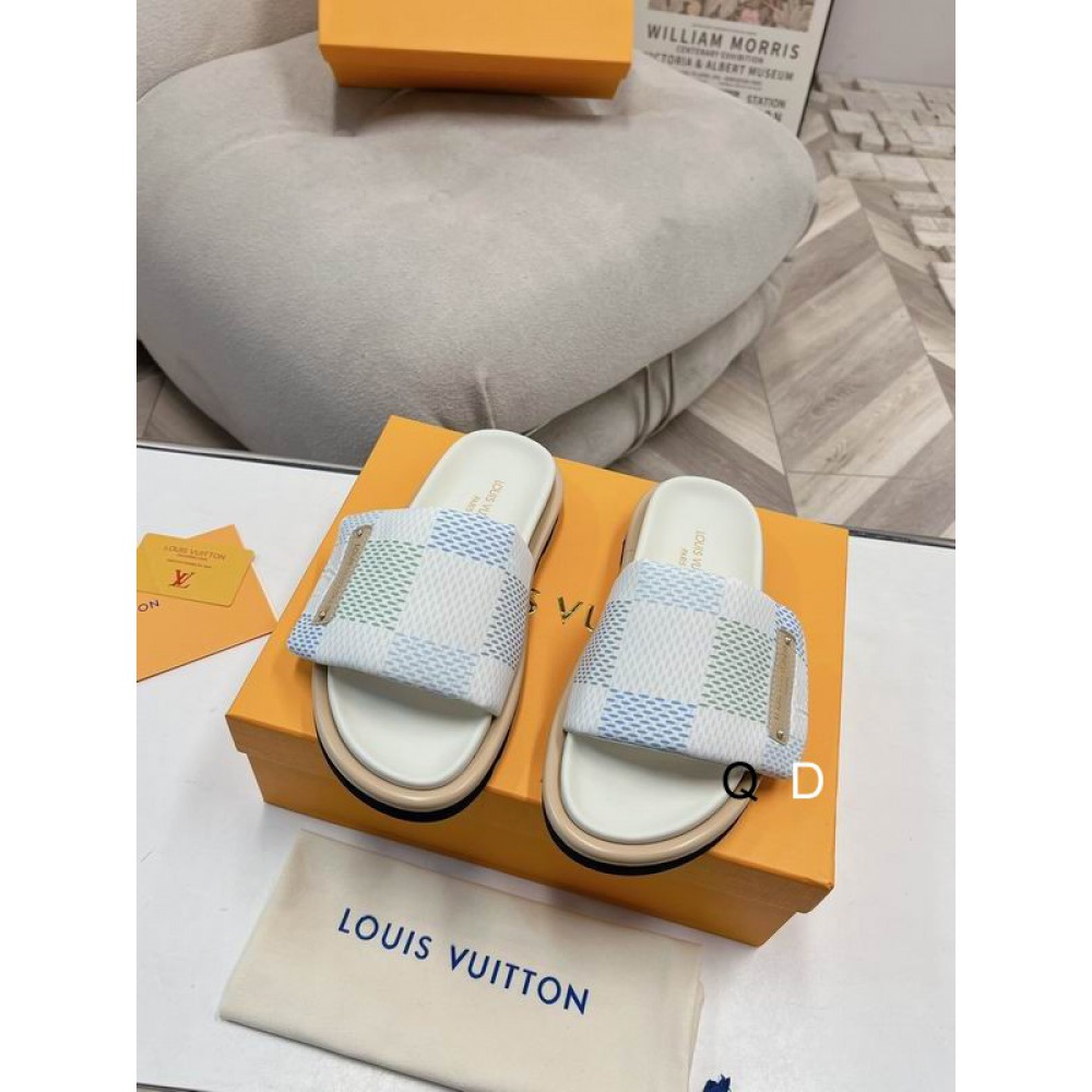 Lv slippers pool pillow 2025 35-42 Shoes