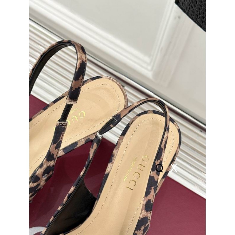 Gucci Erin GG Crystal Canvas Slingback Pump 8.5cm heel 35-42 Shoes