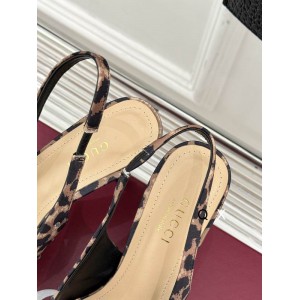 Gucci Erin GG Crystal Canvas Slingback Pump 8.5cm heel 35-42 Shoes