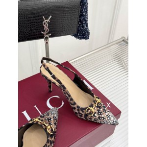 Gucci Erin GG Crystal Canvas Slingback Pump 8.5cm heel 35-42 Shoes