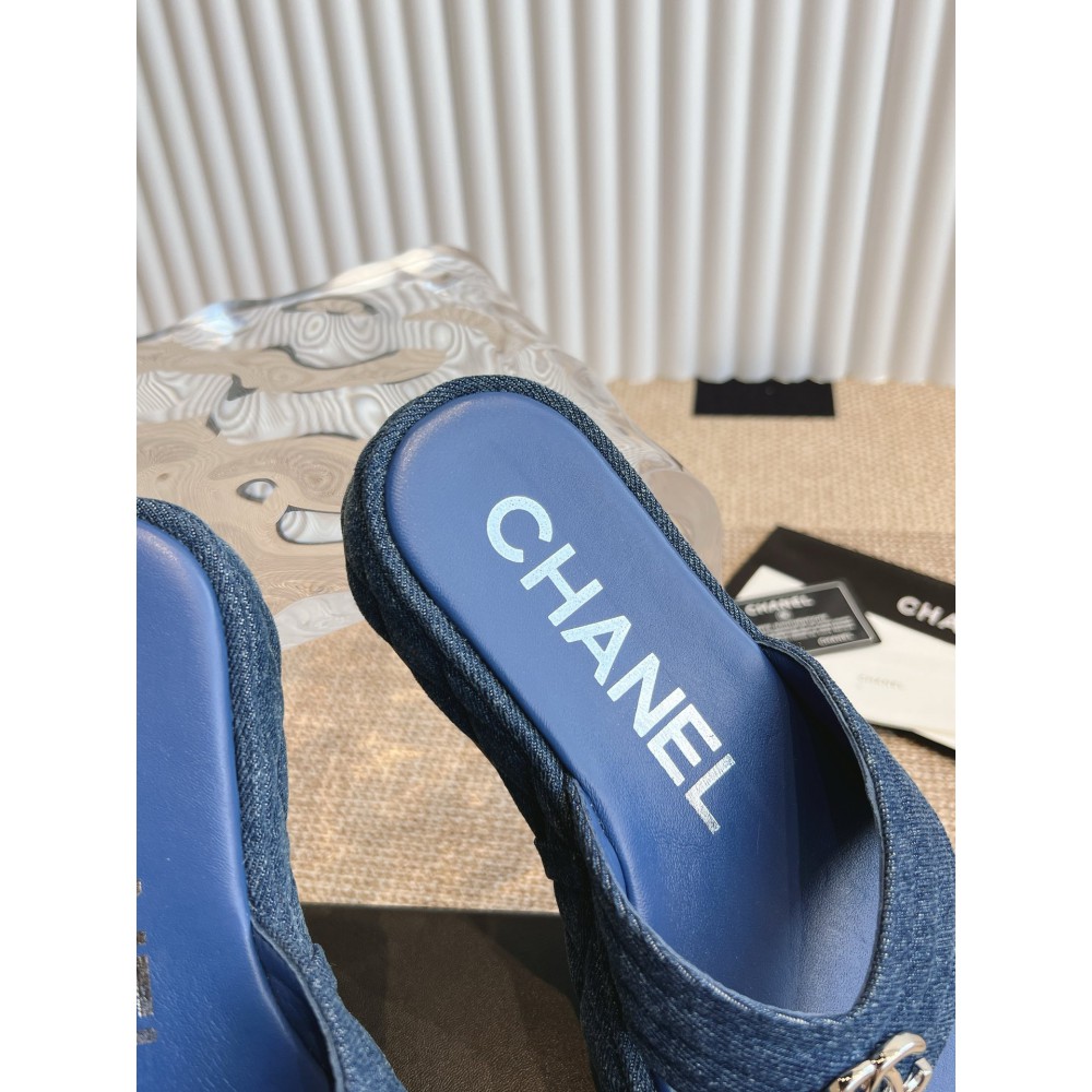 Chanel thong slides denim 35-42 Shoes