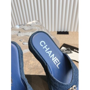 Chanel thong slides denim 35-42 Shoes