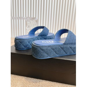 Chanel thong slides denim 35-42 Shoes
