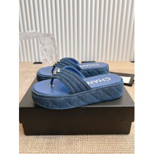 Chanel thong slides denim 35-42 Shoes