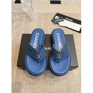 Chanel thong slides denim 35-42 Shoes