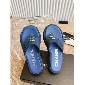 Chanel thong slides denim 35-42 Shoes