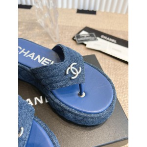 Chanel thong slides denim 35-42 Shoes