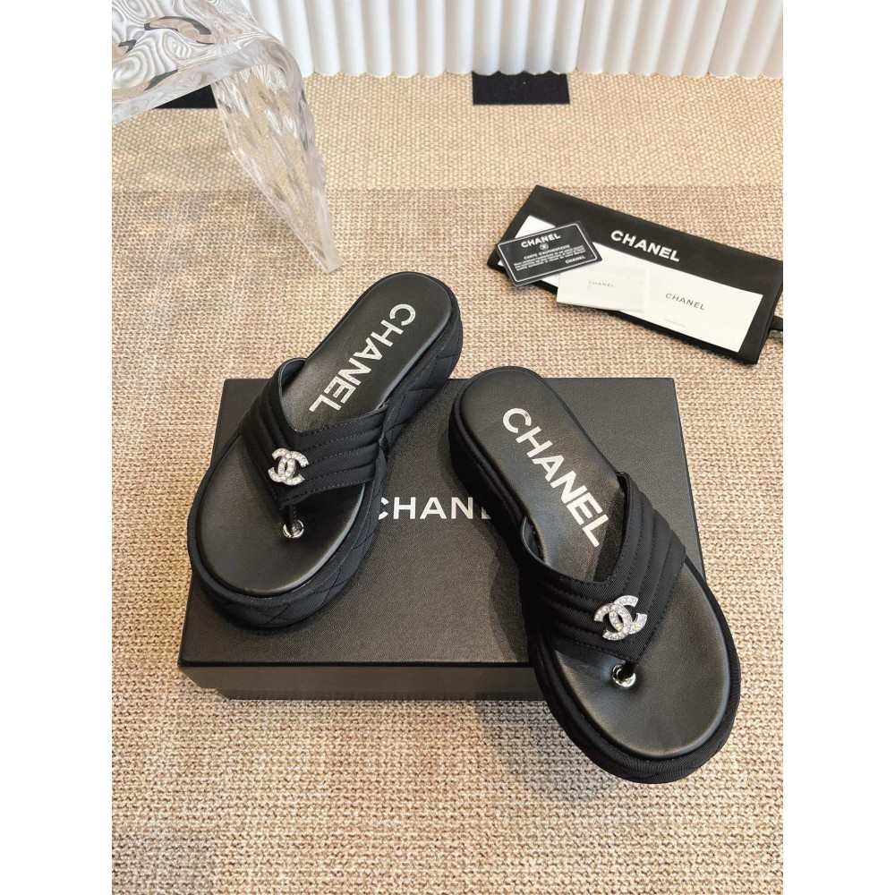 Chanel thong slides fabric 35-42 Shoes