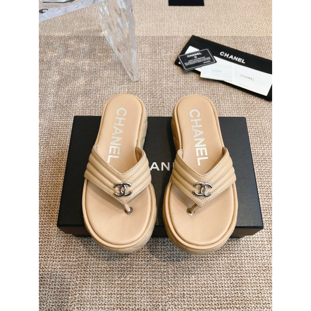 Chanel thong slides leather 35-42 Shoes