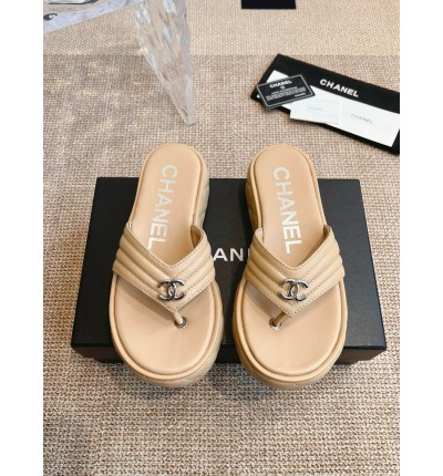 Chanel thong slides leather 35-42