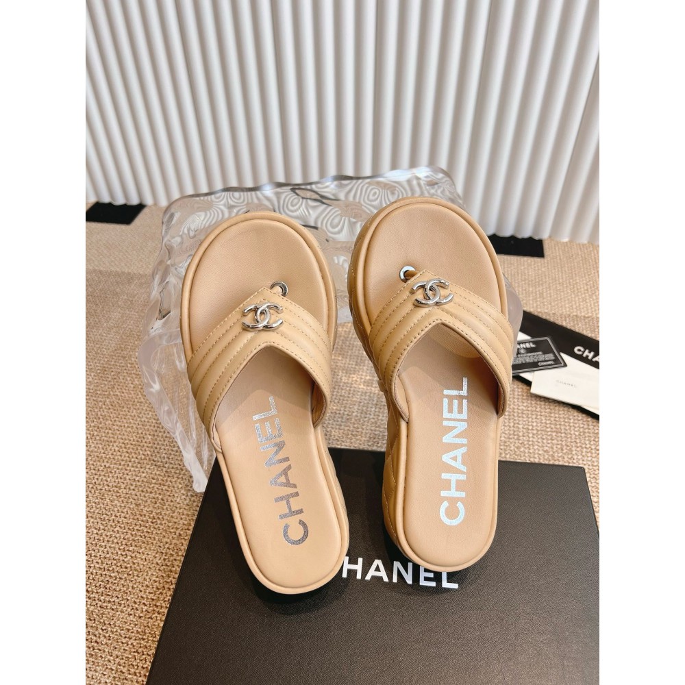 Chanel thong slides leather 35-42 Shoes