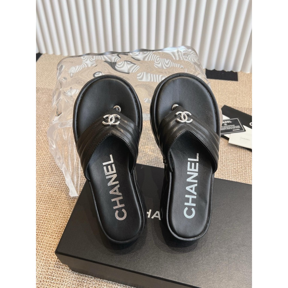 Chanel thong slides leather 35-42 Shoes