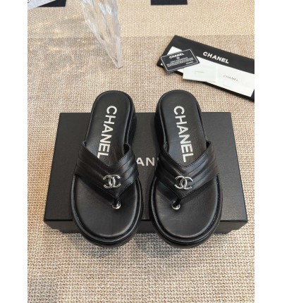 Chanel thong slides leather 35-42