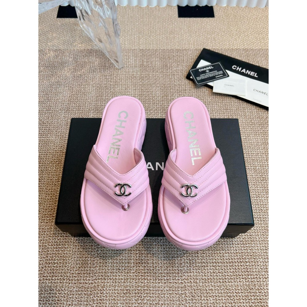 Chanel thong slides leather 35-42 Shoes