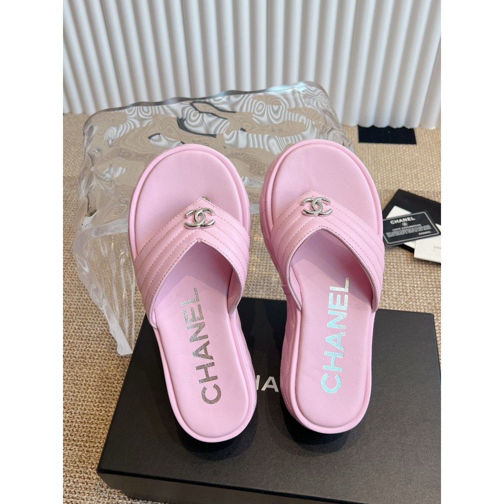 Chanel thong slides leather 35-42 Shoes