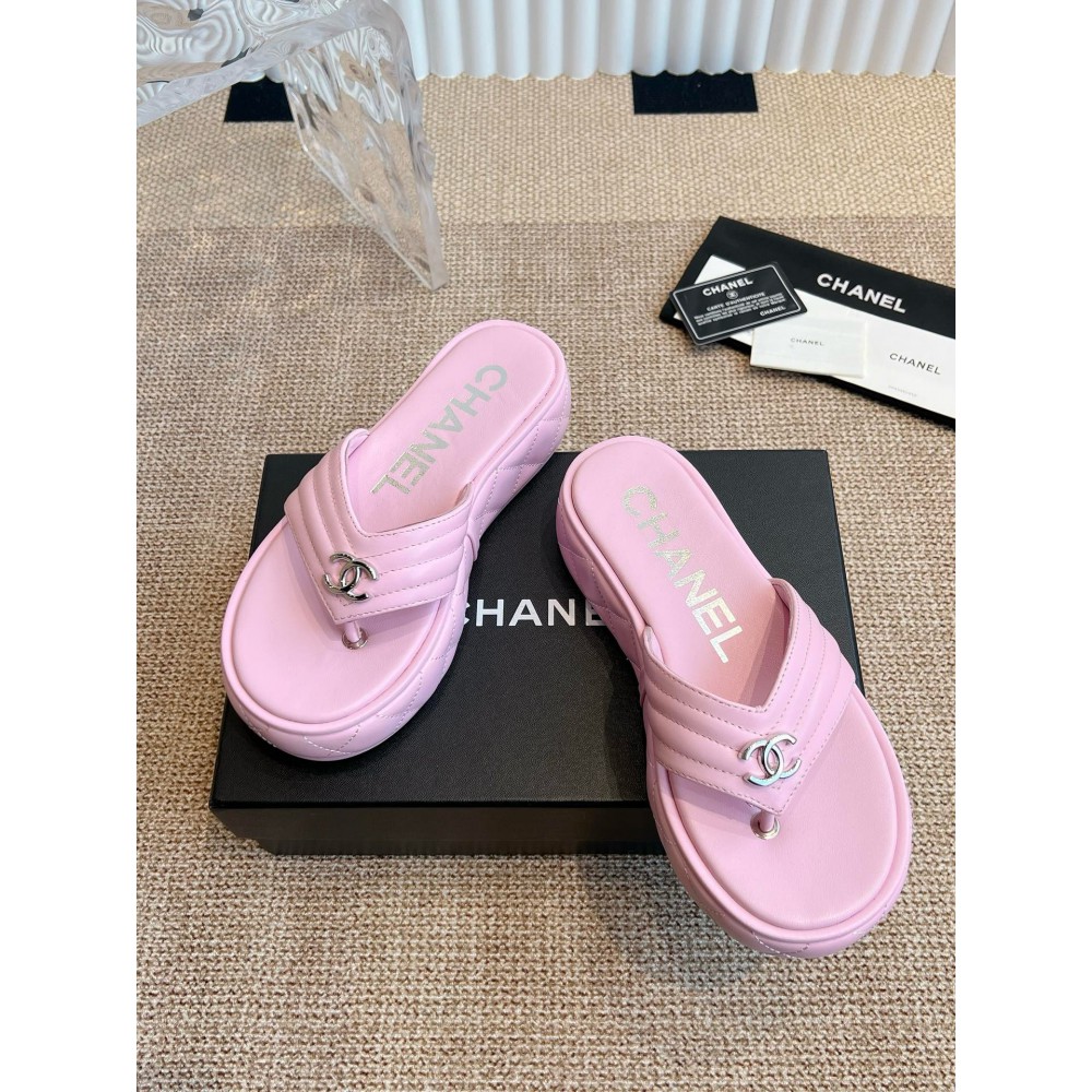 Chanel thong slides leather 35-42 Shoes