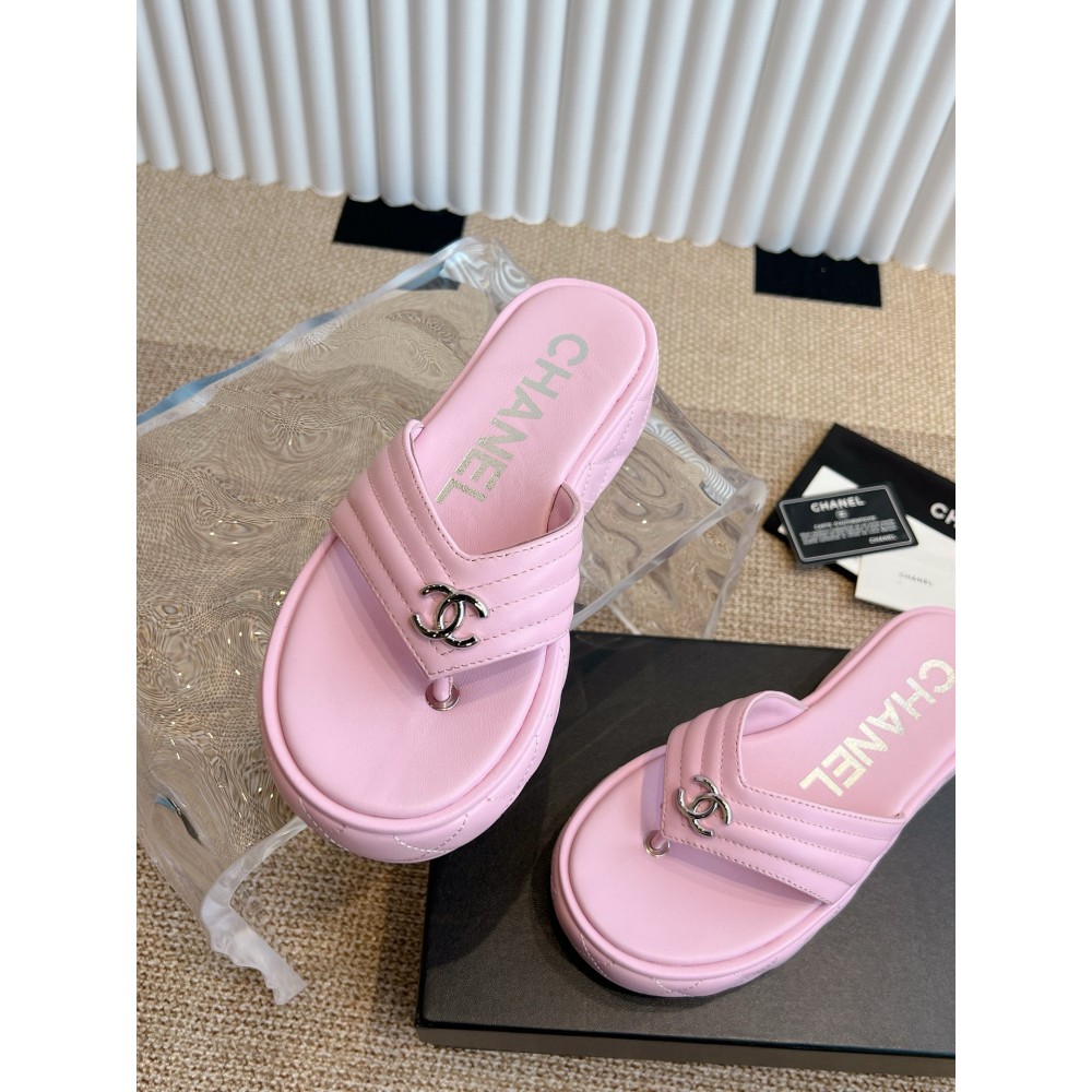 Chanel thong slides leather 35-42 Shoes
