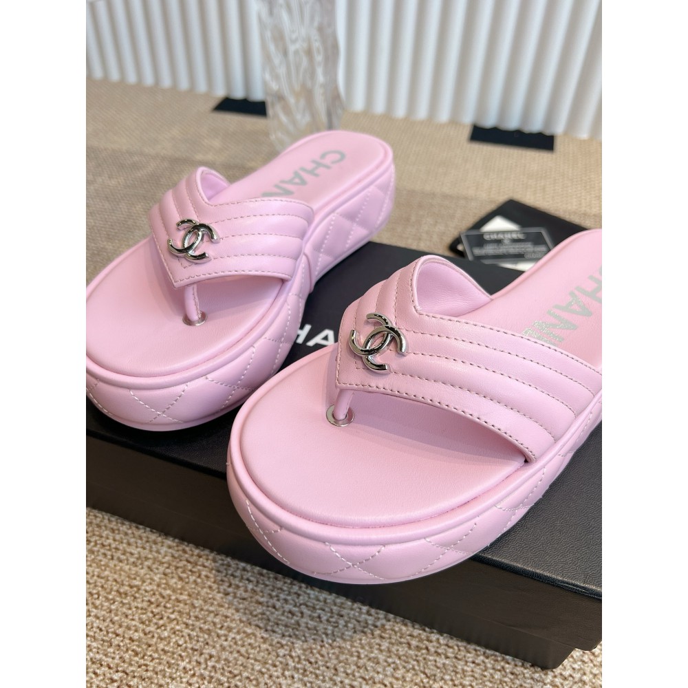 Chanel thong slides leather 35-42 Shoes