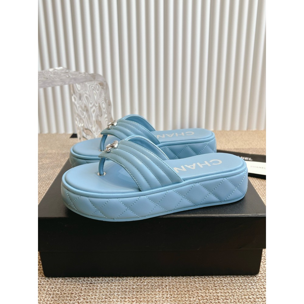 Chanel thong slides leather 35-42 Shoes