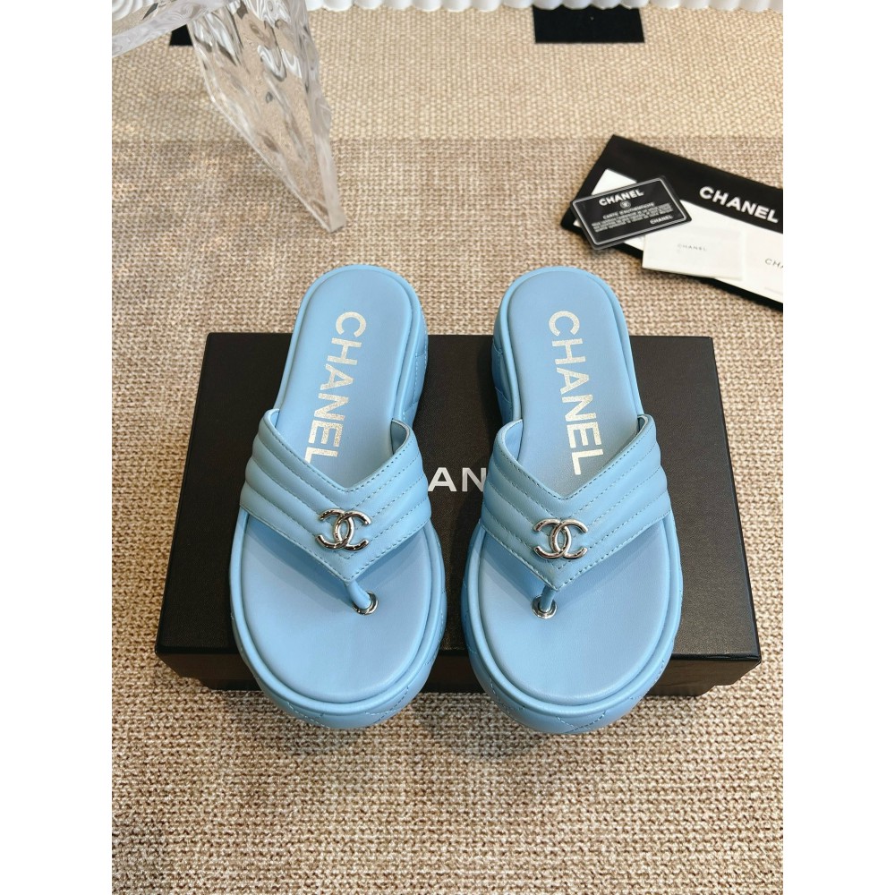 Chanel thong slides leather 35-42 Shoes