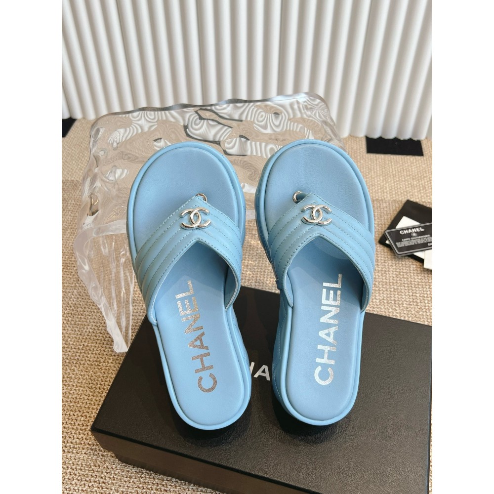 Chanel thong slides leather 35-42 Shoes