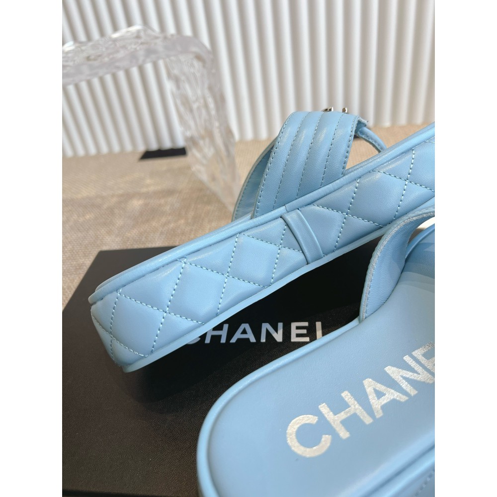 Chanel thong slides leather 35-42 Shoes