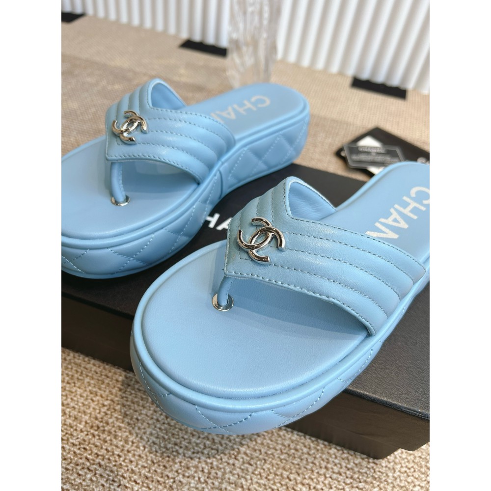 Chanel thong slides leather 35-42 Shoes