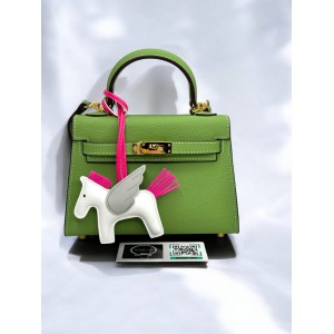 Hermes kelly bag 19x22cm epsom leather green mint Προσφορές