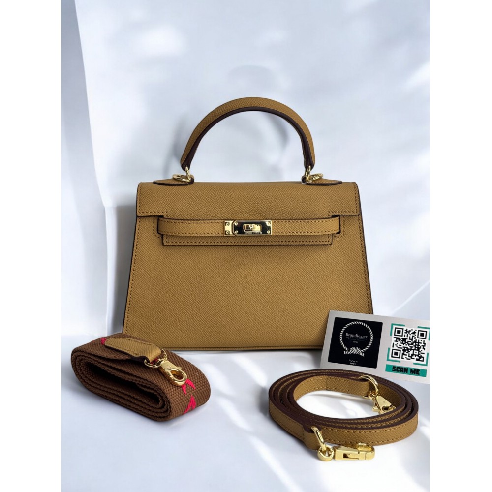 Hermes Kelly mini 2 epsom leather taba epsom leather 100% Bags