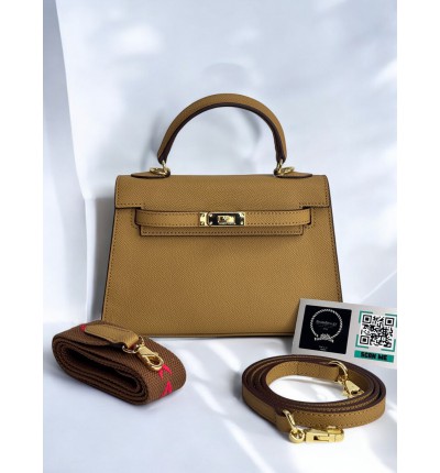 Hermes Kelly mini 2 epsom leather taba epsom leather 100%