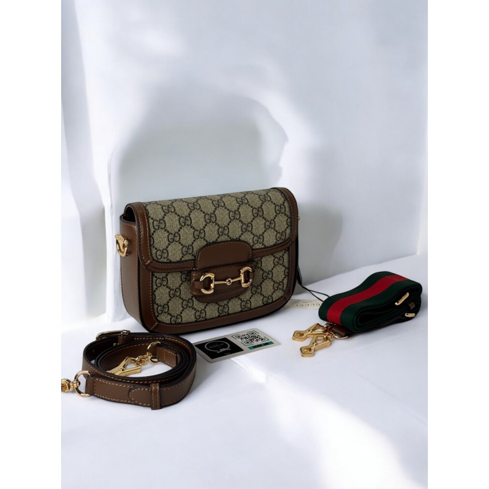 gucci horsebit 20.5x14.5 cm CANVAS LEATHER Bags