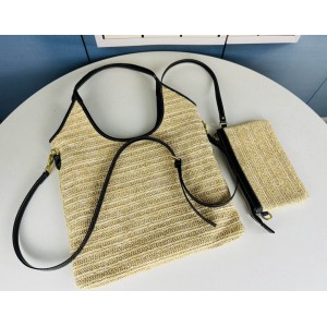 MiuMiu raffia bag 33x37x29cm 